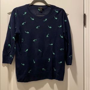 J Crew Whale Sweater, Small